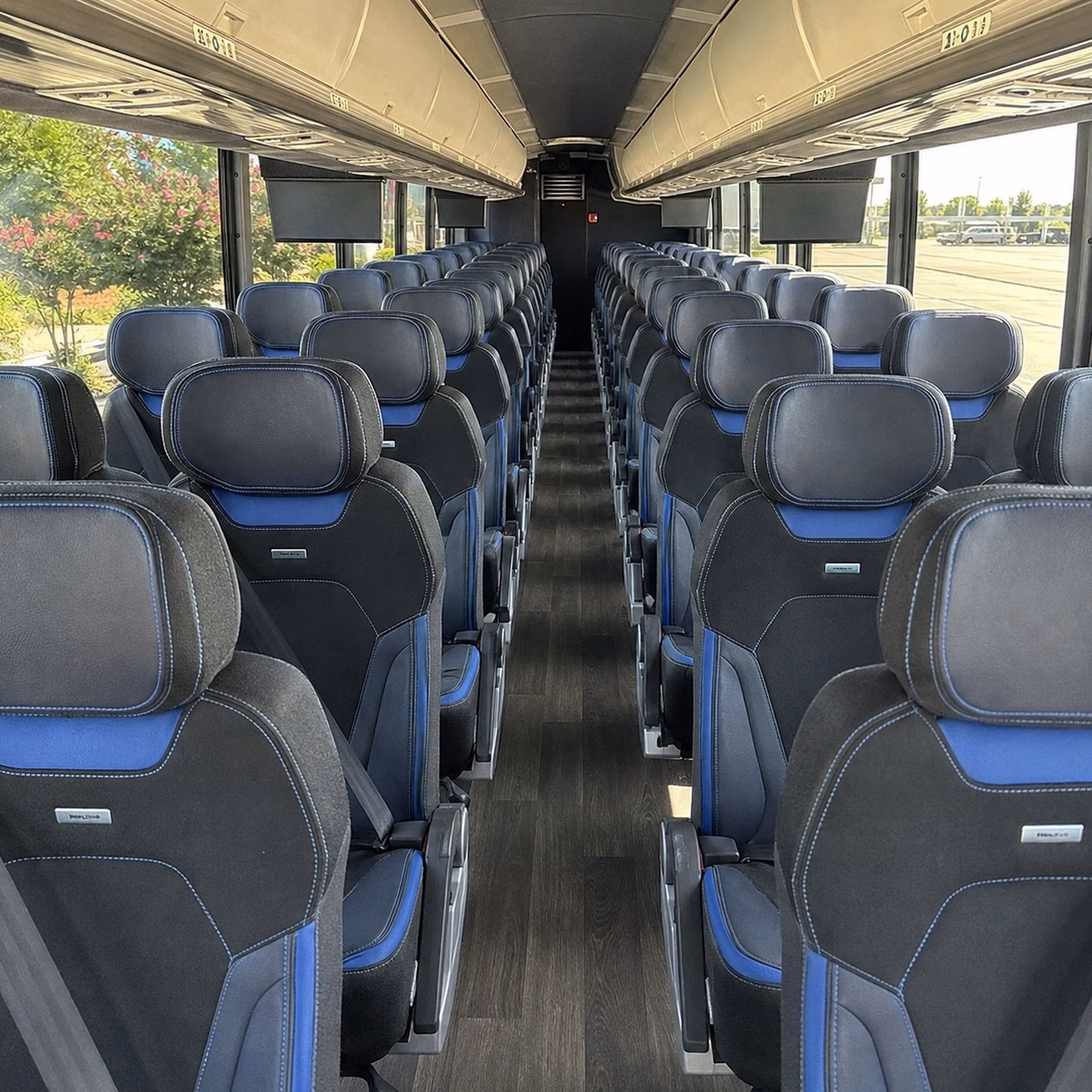 riverton charter bus rental interior